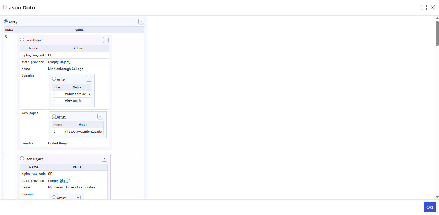 JSON Data