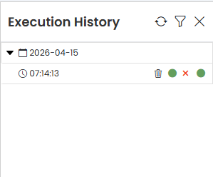 FDR Execution History