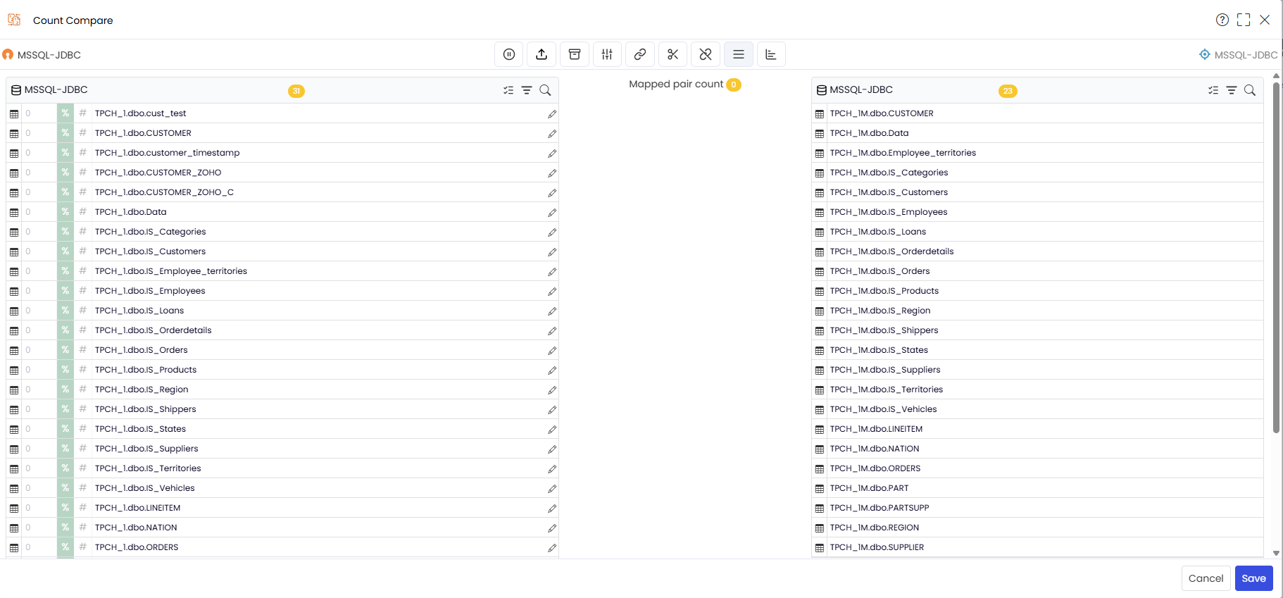 Arrange objects by mapping order