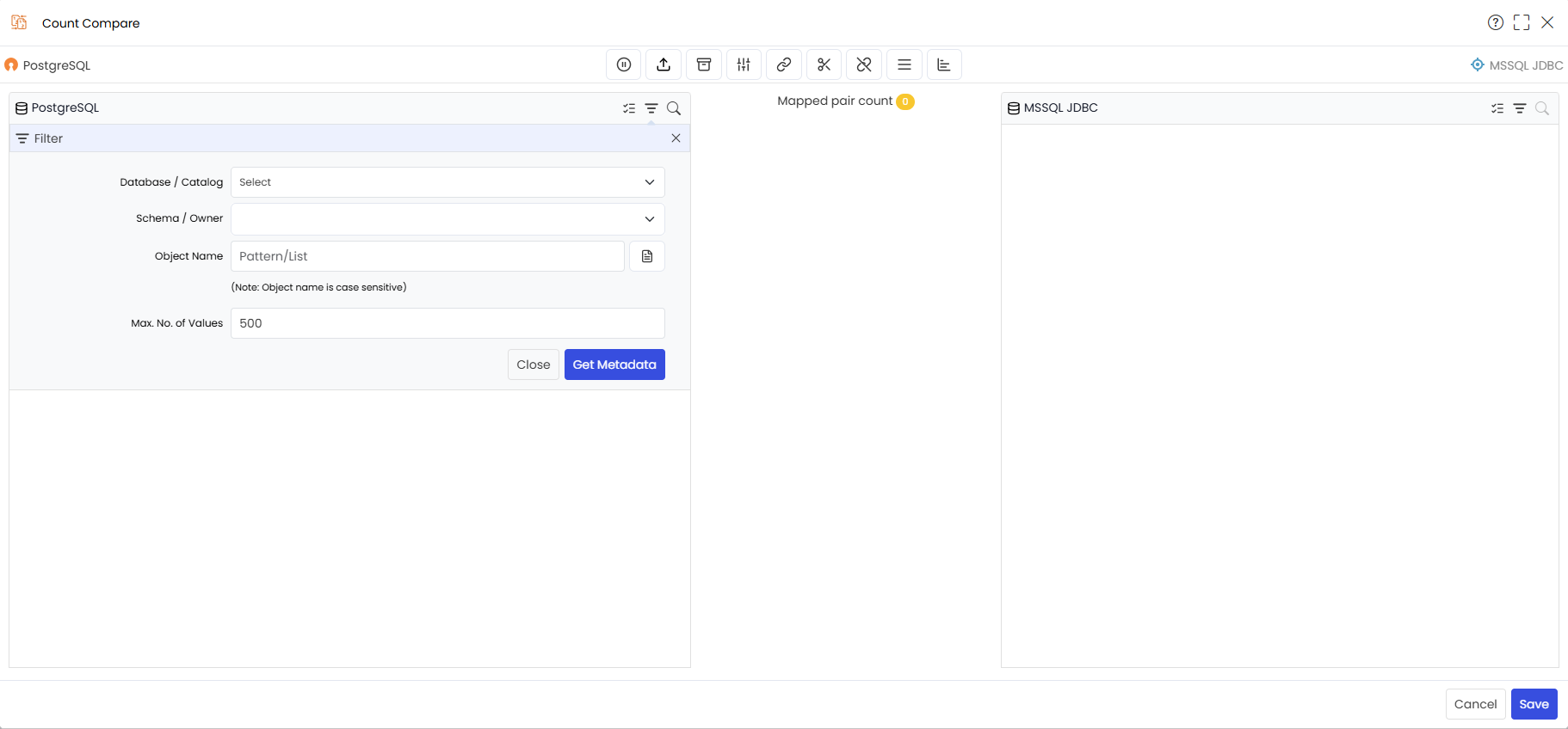 Advonced Options Close Button
