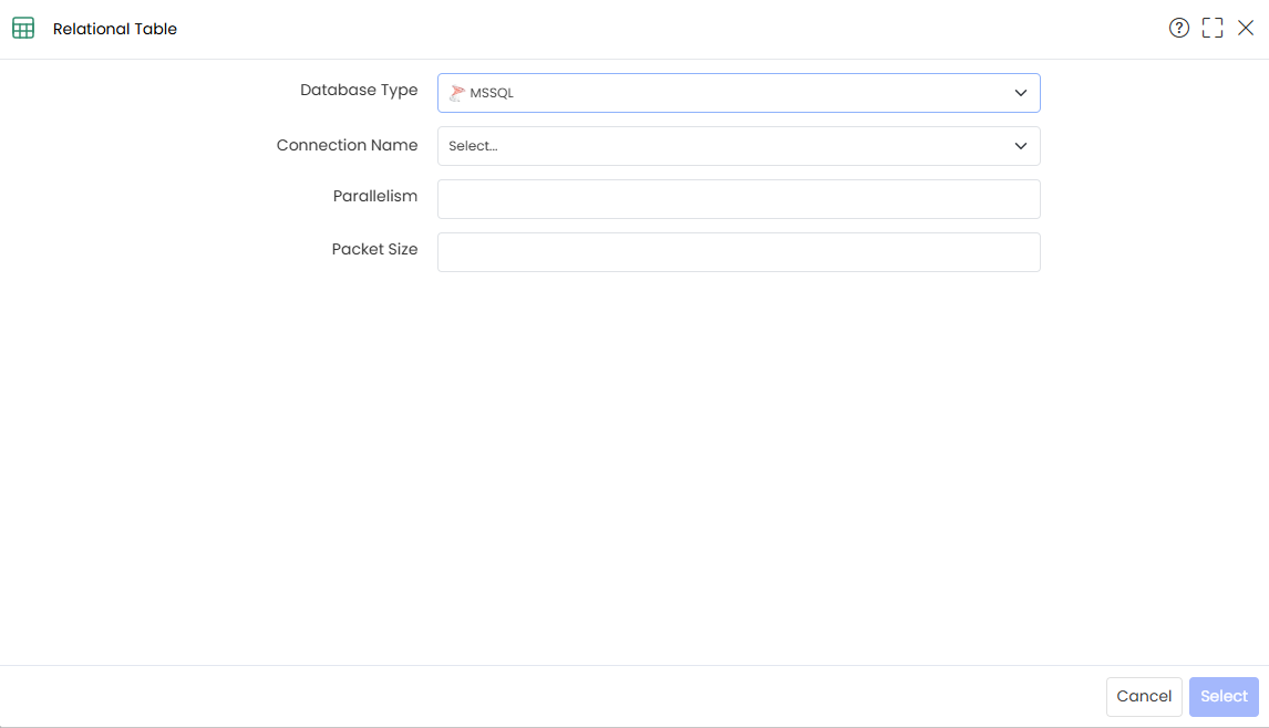 RDBMS Popup