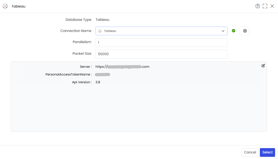Tableaue Target Connection