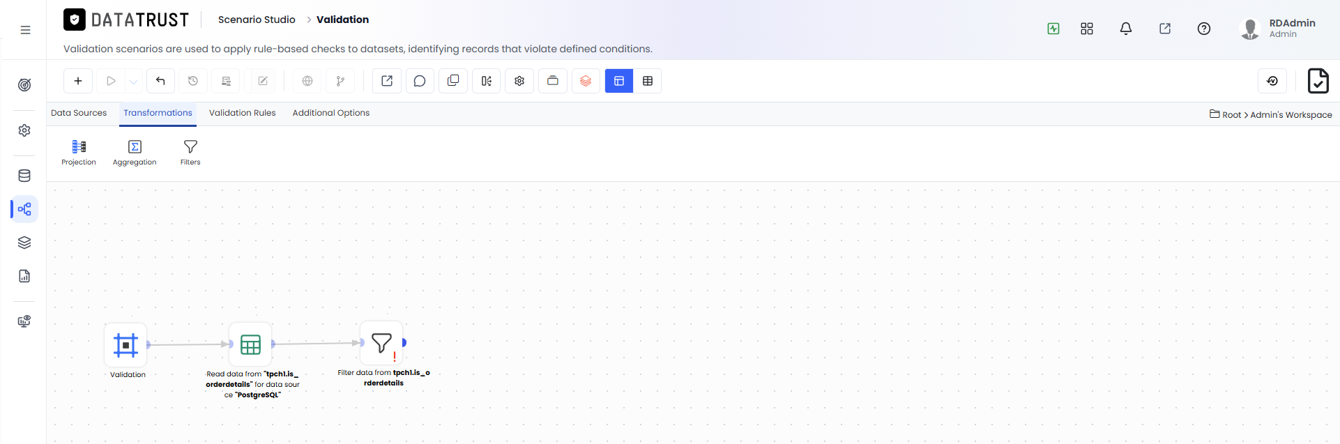 Drag and Drop Filter Widget