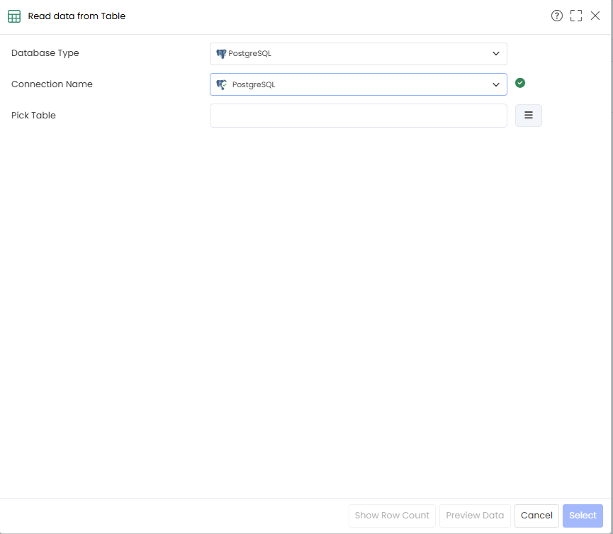 Select the Connection and Click on Navigator