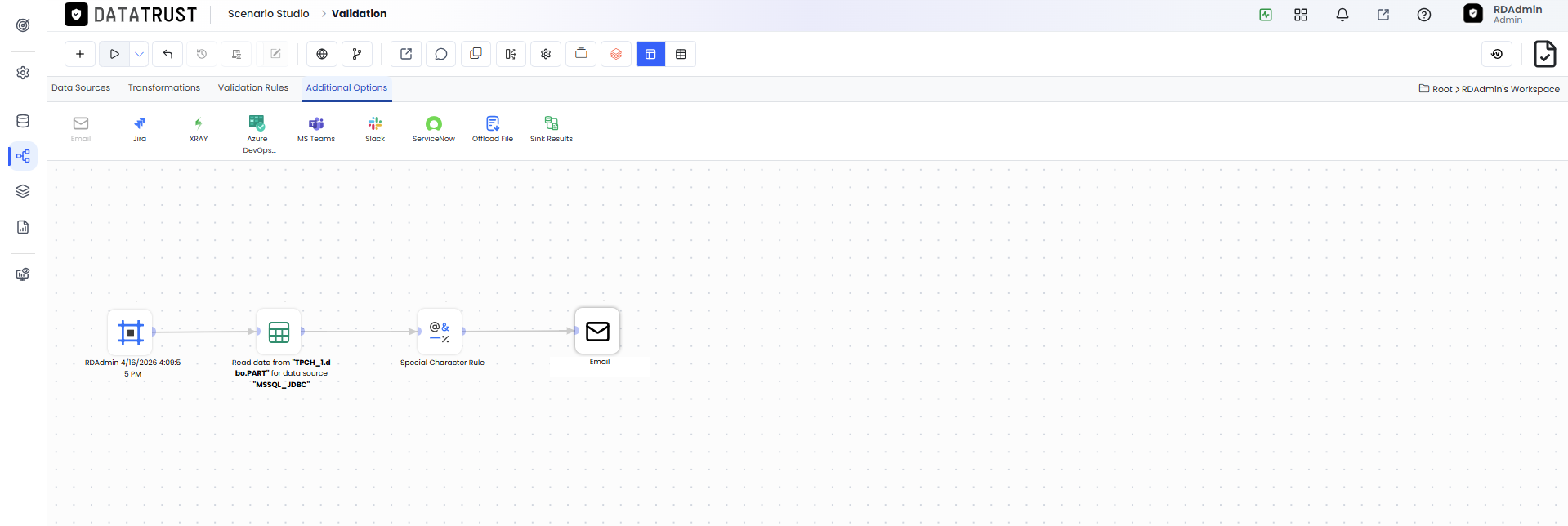 Click on Execute Button