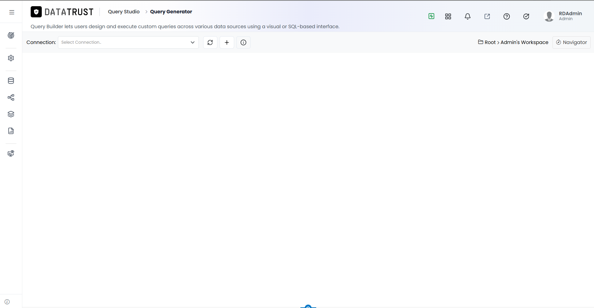Query Builder editor page