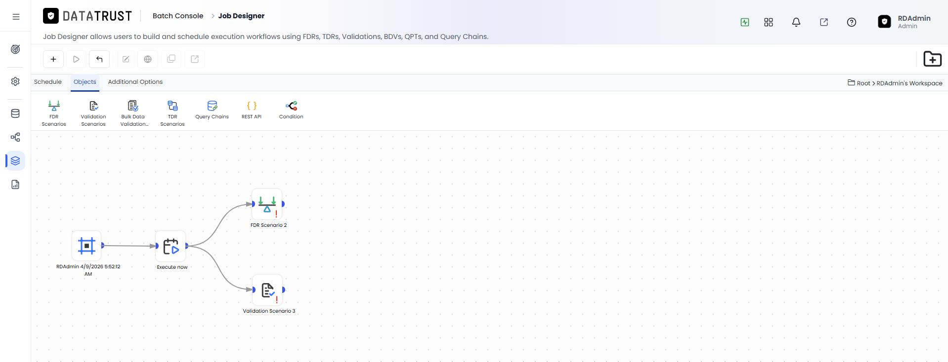 Drag and Drop FDR and Validation Widgets