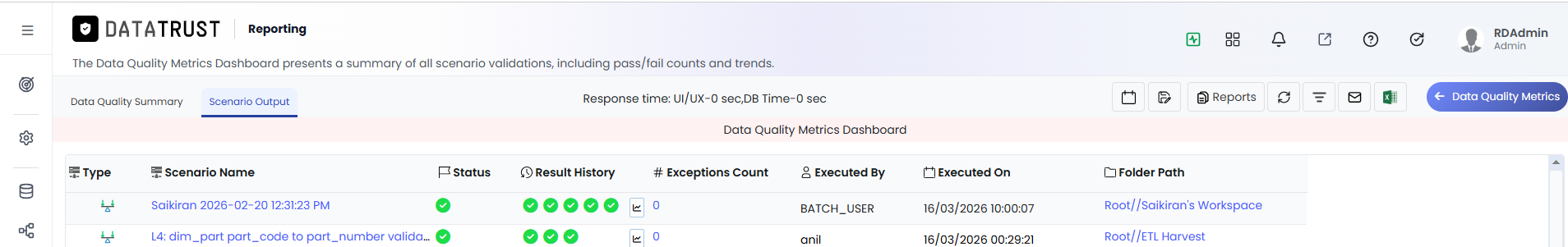 Status Icon — Quick Summary Popup