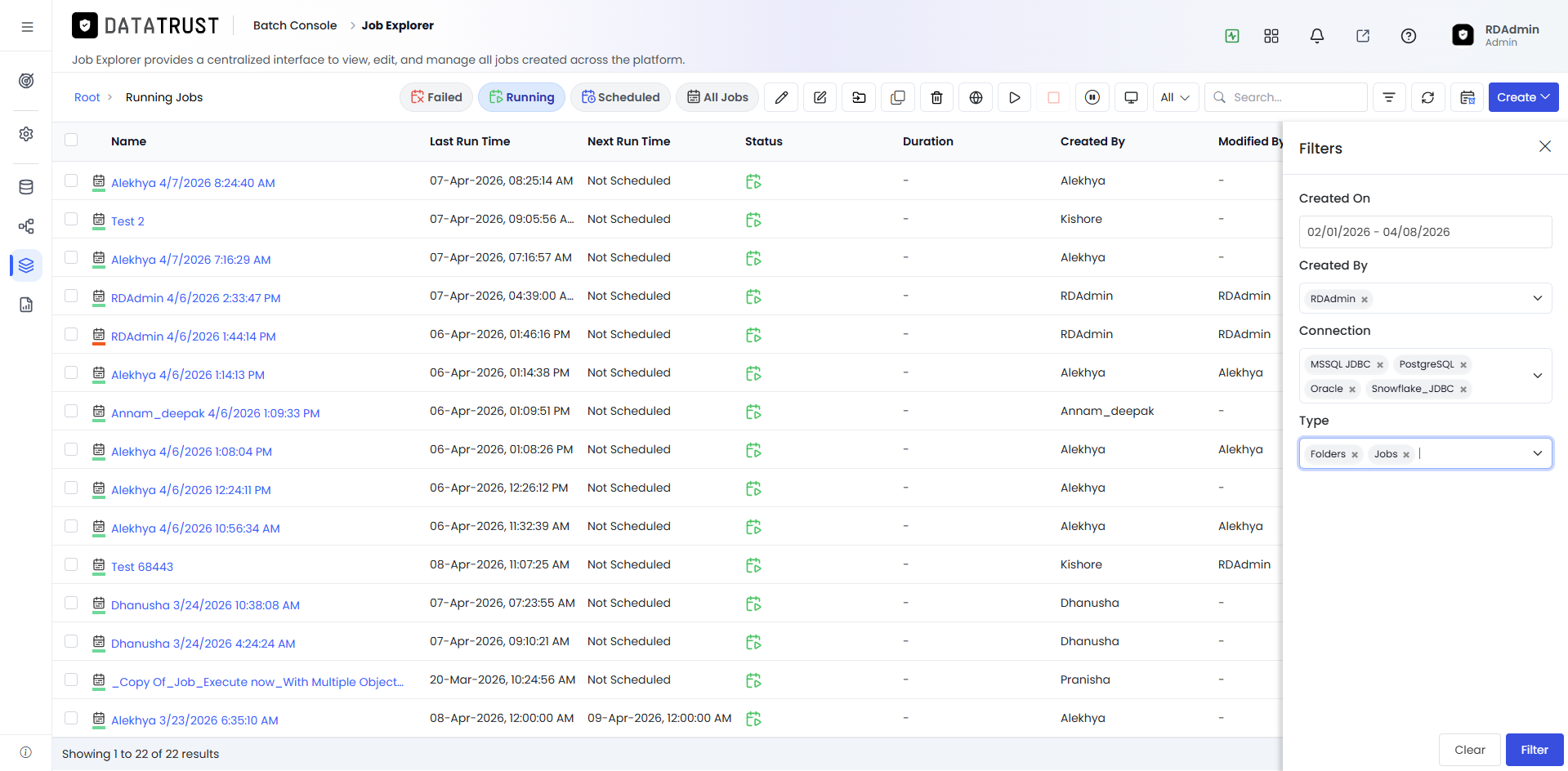 Provide Filter Values