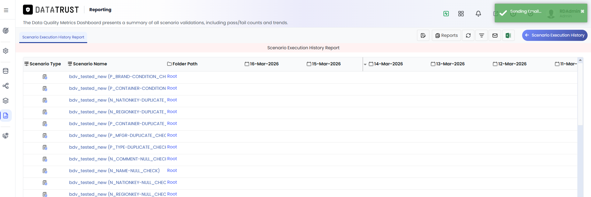 Email Sent — Success Toaster