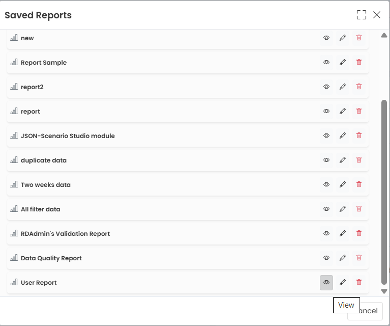 View Report Button