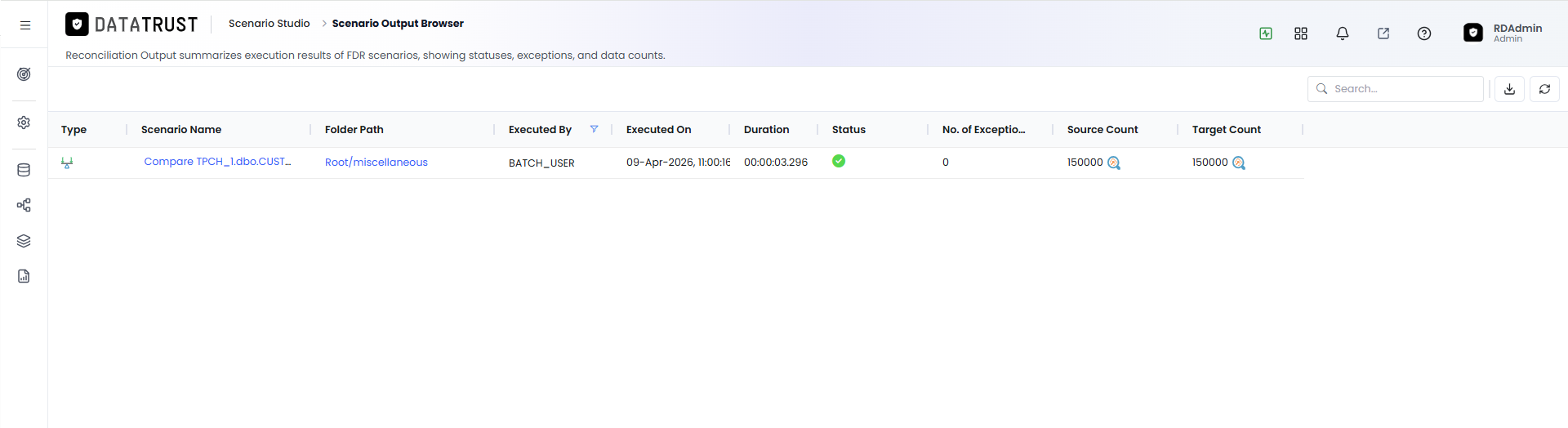Scenario Output Browser