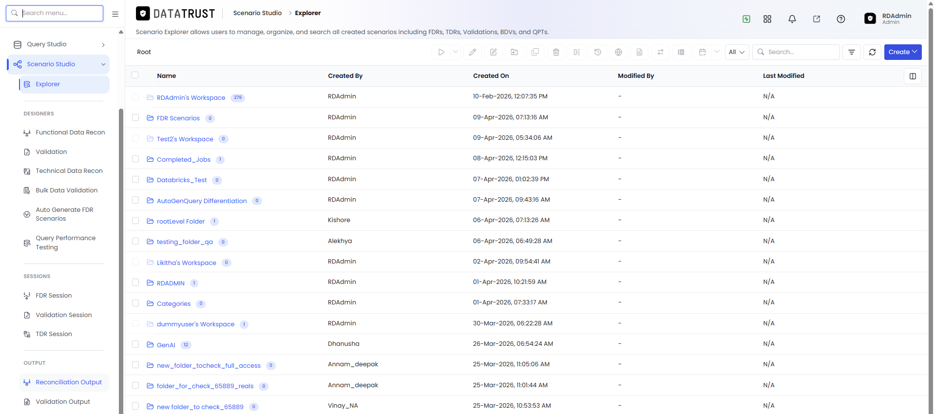 Reconciliation Output Option