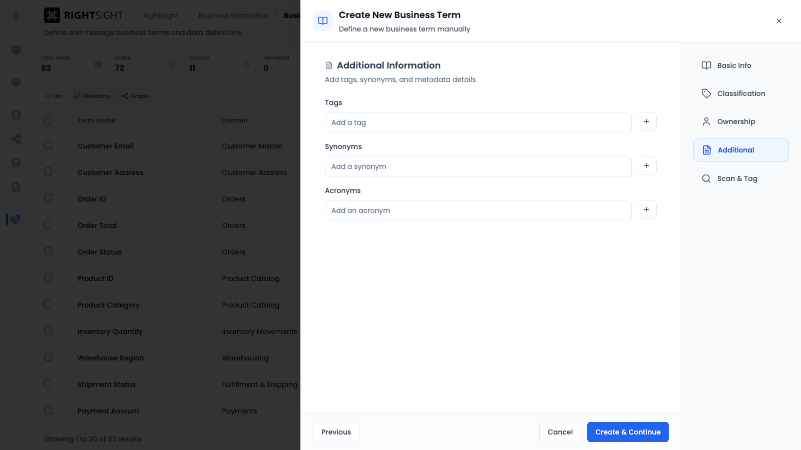 Create Term Drawer